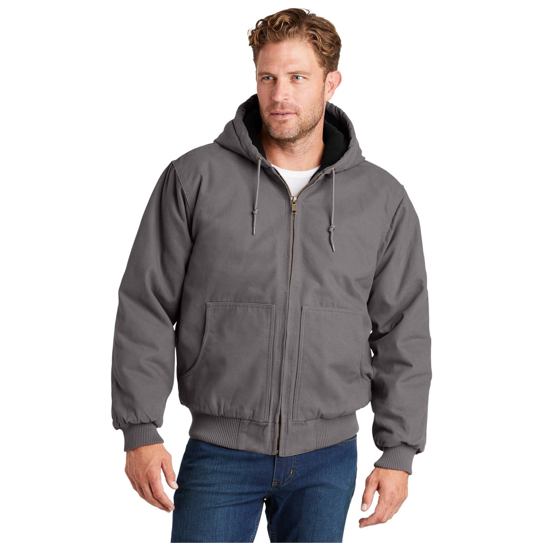 CornerStone-CornerStone® Washed Duck Cloth Insulated Hooded Work Jacket. CSJ41-MedTech-3